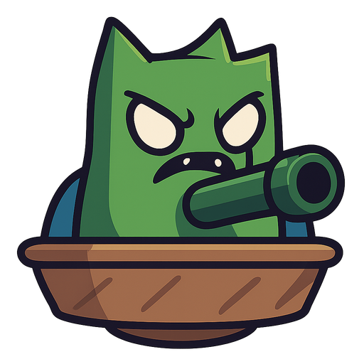 a tank alien with space ship. No background. Transparent background. Blank background. No shadows. 2d. In-Game asset. flat