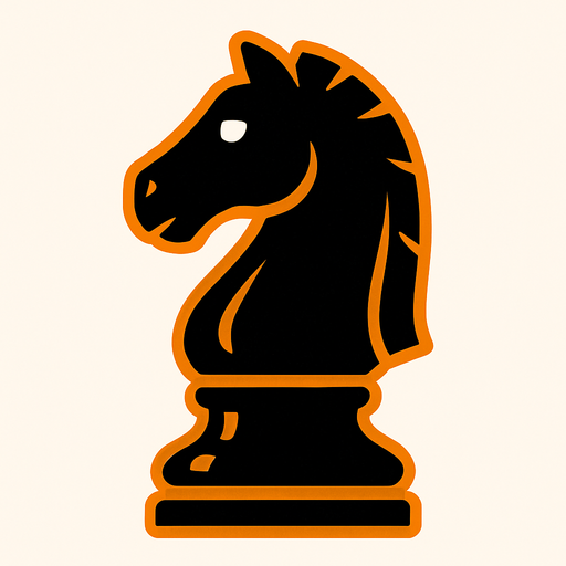 Chess black knight.
In-Game asset.  2d.  High contrast.  No shadows