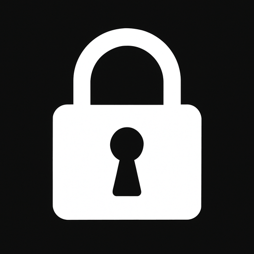 lock icon. no text. only white color.
In-Game asset.  2d.  High contrast.  No shadows