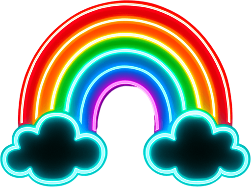 O.
In-Game asset.  2d.  High contrast.  No shadows. NEON. GÖKKUŞAĞI