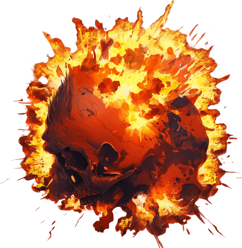 Skull explosion