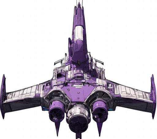 The ship's dominant color will be purple