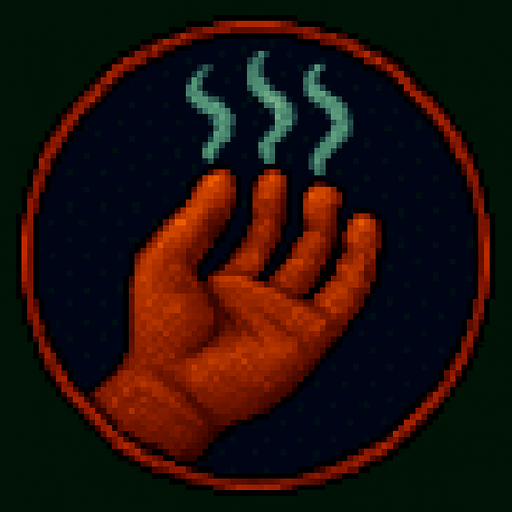 A hand with its fingers symbolizing gas