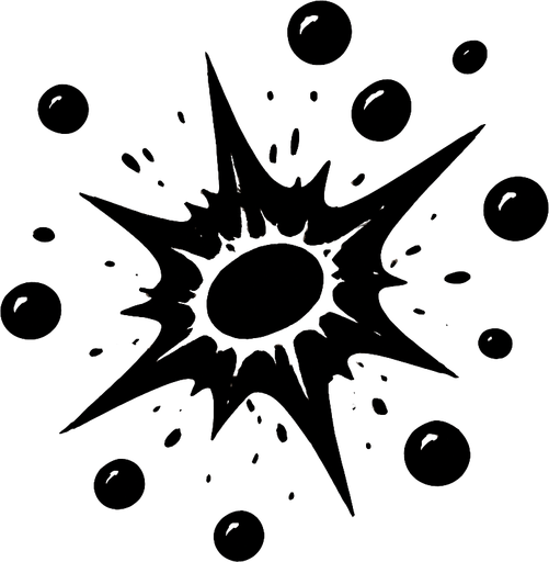 tüfek saçması..
In-Game asset.  2d.  High contrast.  No shadows