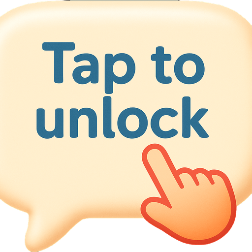 Change text to "Tap to unlock"