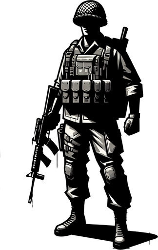 Hazme un soldado de visto desde arriba.
Single Game Texture.  In-Game asset.  2d.  Blank background.  High contrast.  No shadows