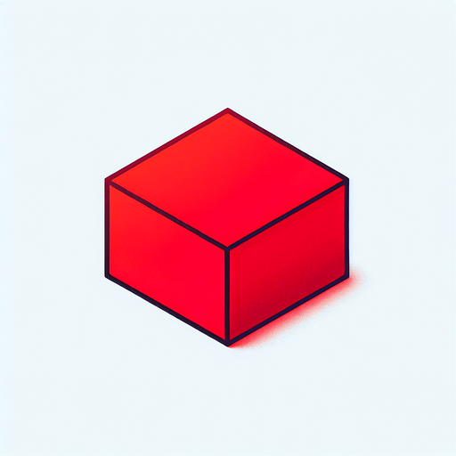 red rectangle with rounded corners.