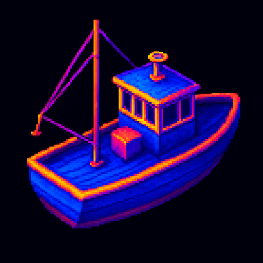 Turn the boat clockwise 45 degrees to face the bow right.