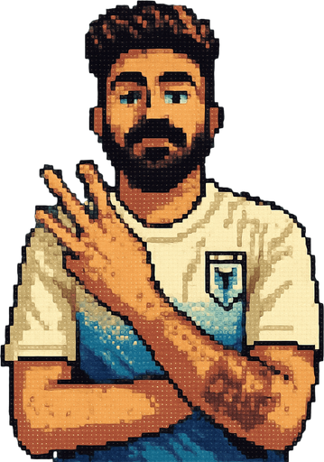 retro pixel style