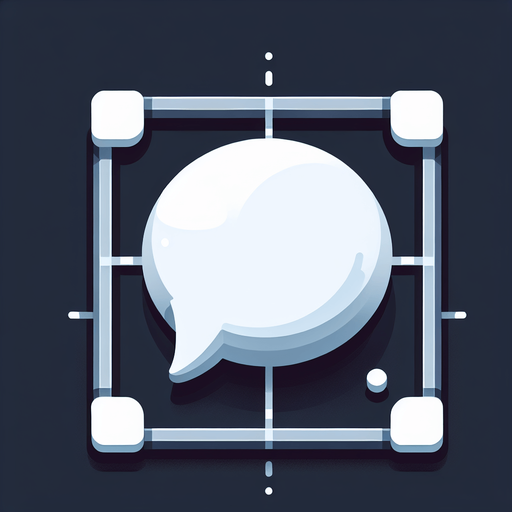 A simple, elegant white speech bubble..
Single Game Texture. In-Game asset. 2d. Blank background. High contrast. No shadows.