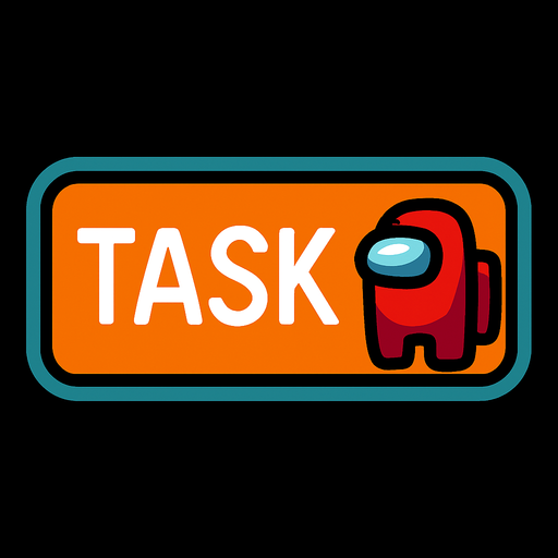 taskButton among us.
In-Game asset.  2d.  High contrast.  No shadows