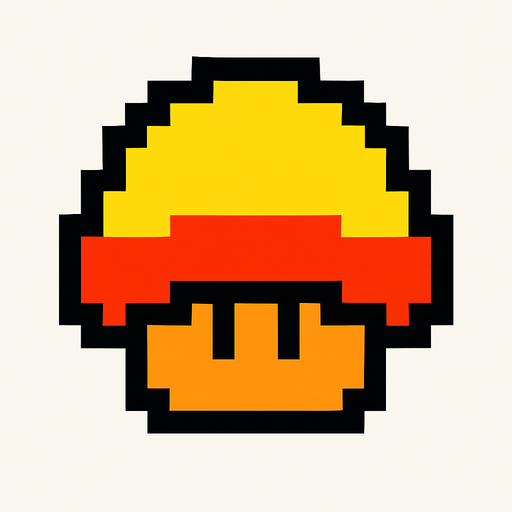 8bit powerUp.
In-Game asset.  2d.  High contrast.  No shadows