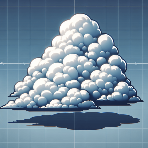 Cloud.
Single Game Texture.  In-Game asset.  2d.  Blank background.  High contrast.  No shadows