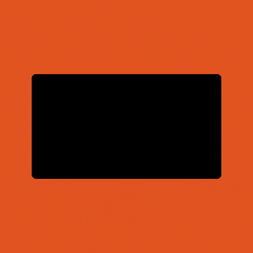 black rectangle.
In-Game asset.  2d.  High contrast.  No shadows