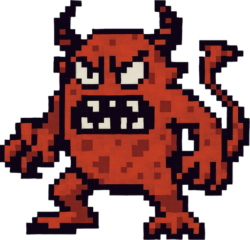 Retro pixel style from arcade