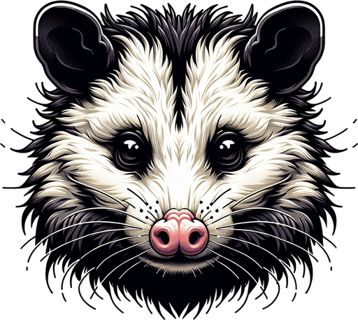 Opossum head, icon
Single Game Texture. In-Game asset. 2d. Blank background. High contrast. No shadows.