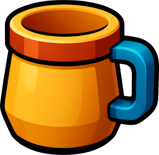 cup.
In-Game asset.  High contrast.  No shadows. 3D