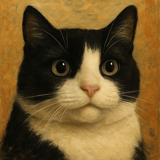 Not the hand with the cat.