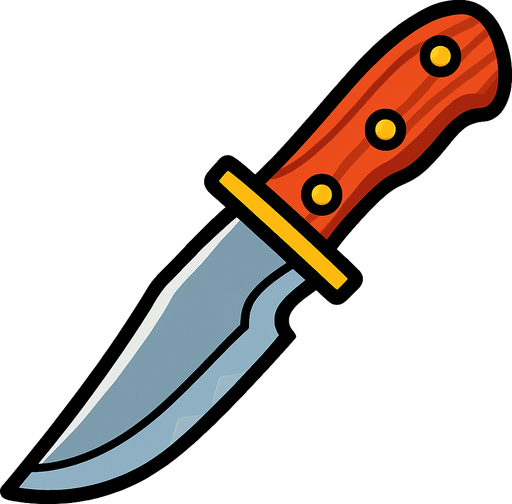 Bıçak.
In-Game asset.  2d.  High contrast.  No shadows