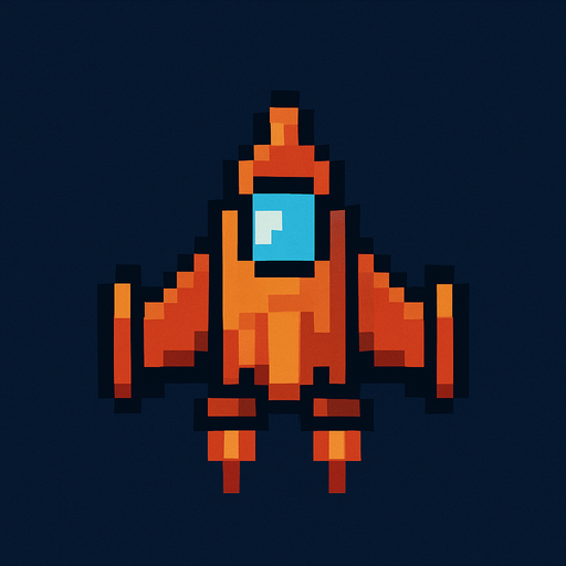8 bit space ship