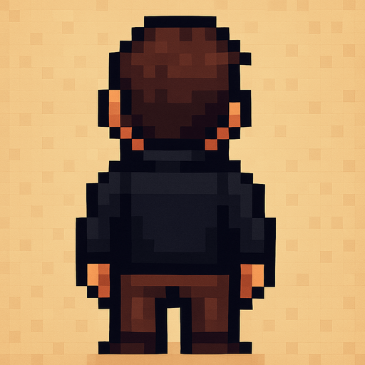 man pixel art with different clothes