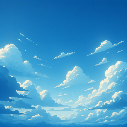 A clear blue sky background with no clouds..
Single Game Texture.  In-Game asset.  2d.  Blank background.  High contrast.  No shadows
