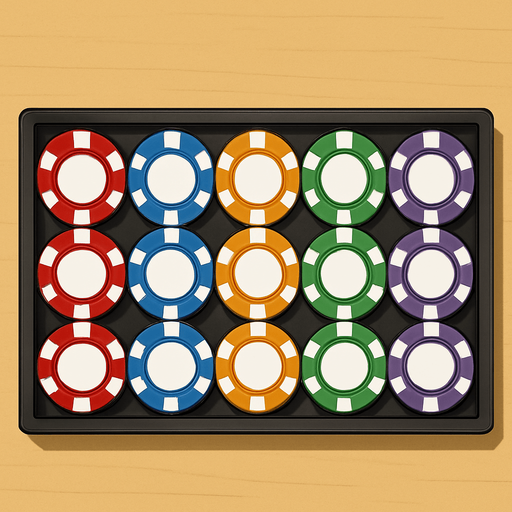 Looking straight down from above so you can see the faces of the chips in the rack. Just the edges.