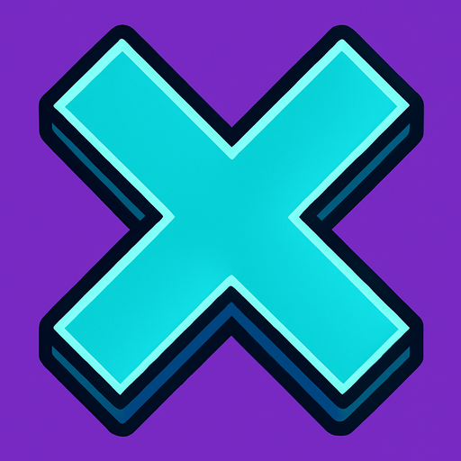 Cool X.
In-Game asset.  2d.  High contrast.  No shadows