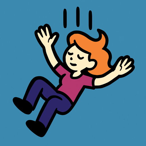 Slow fall.
In-Game asset.  2d.  High contrast.  No shadows