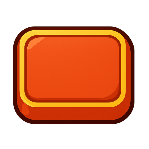 3d button empty.
In-Game asset.  2d.  High contrast.  No shadows