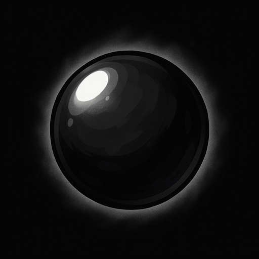 black dark lighting orb ball
In-Game asset.  2d.  High contrast.  No shadows