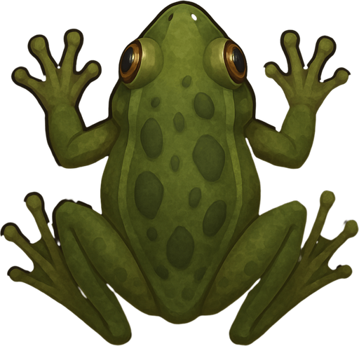 frog top view.
In-Game asset