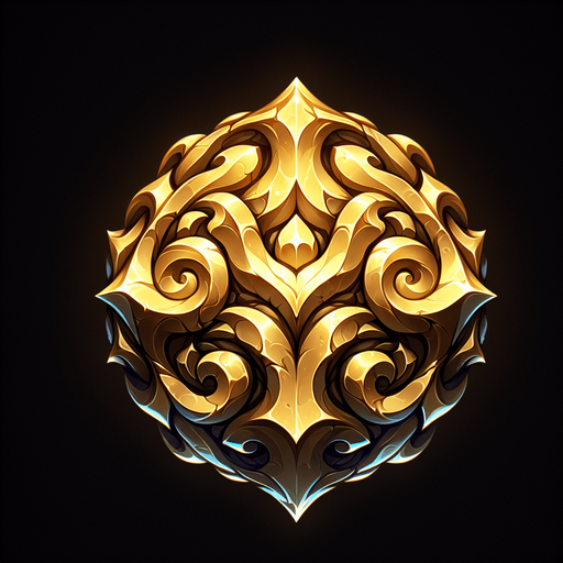 amazing gold stone.
Single Game Texture.  In-Game asset.  2d.  Blank background.  High contrast.  No shadows