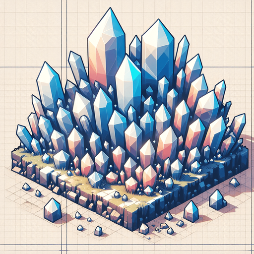 low geometry style，sence，crystal.
Single Game Texture. In-Game asset. 2d. Blank background. High contrast. No shadows.