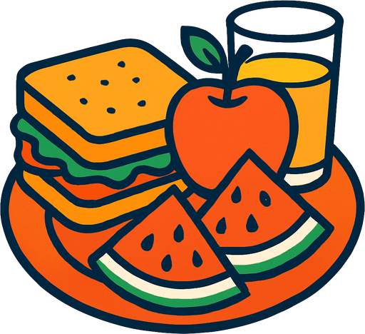 lunch.
In-Game asset.  2d.  High contrast.  No shadows