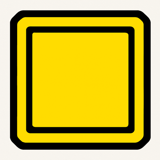 yellow square
without other colors.
In-Game asset.  2d.  High contrast.  No shadows