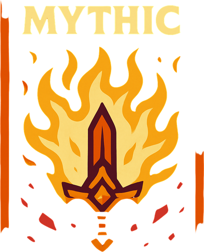 MYTHIC card.
In-Game asset.  2d.  High contrast.  No shadows