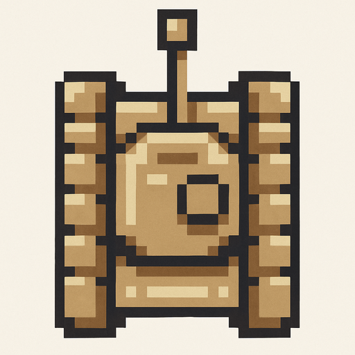 skin color tank pixel art top down.
In-Game asset.  2d.  High contrast.  No shadows