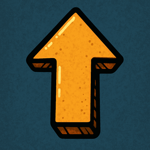 1 arrow is facing upwards.
In-Game asset.  2d.  High contrast