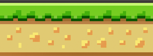 flappy bird ground.
In-Game asset.  2d.  High contrast.  No shadows. pixel art. suitable for looping