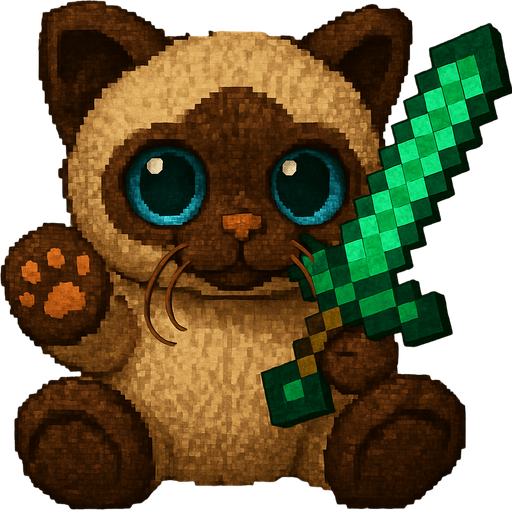 Add a Minecraft emerald sword.