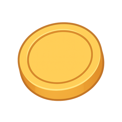 altın. No background. Transparent background. Blank background. No shadows. 2d. In-Game asset. flat