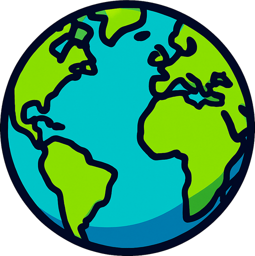 dünya.
In-Game asset.  2d.  High contrast.  No shadows