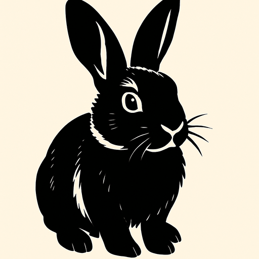 Rabbit.
High contrast.  No shadows