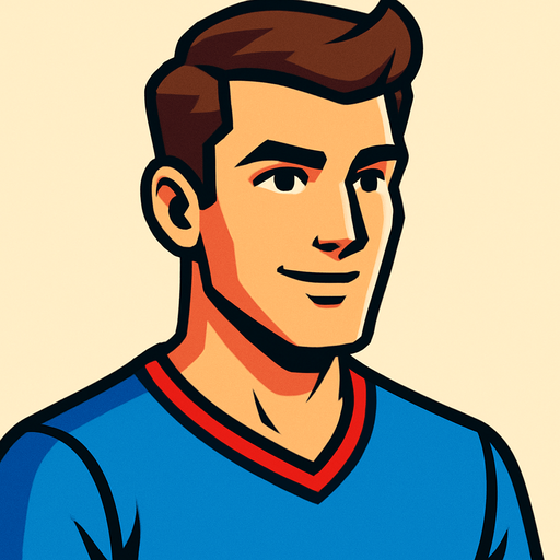 handsome man.
In-Game asset.  2d.  High contrast.  No shadows