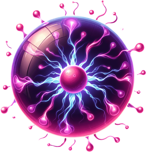 plasma ball
Single Game Texture. In-Game asset. 2d. Transparent background. High contrast. No shadows.