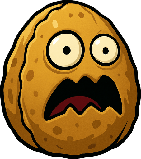 plants vs zombies olü ceviz.
In-Game asset.  2d.  High contrast.  No shadows