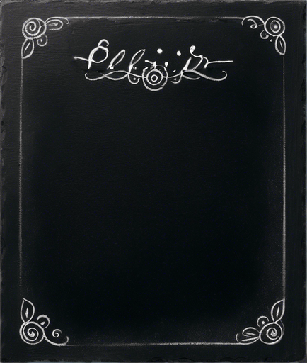 "ELIXIR" written in chalk