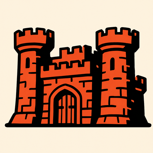 Fort to defend.
In-Game asset.  2d.  High contrast.  No shadows