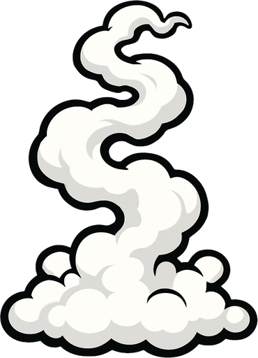 white smoke look on top.
In-Game asset.  2d.  High contrast.  No shadows